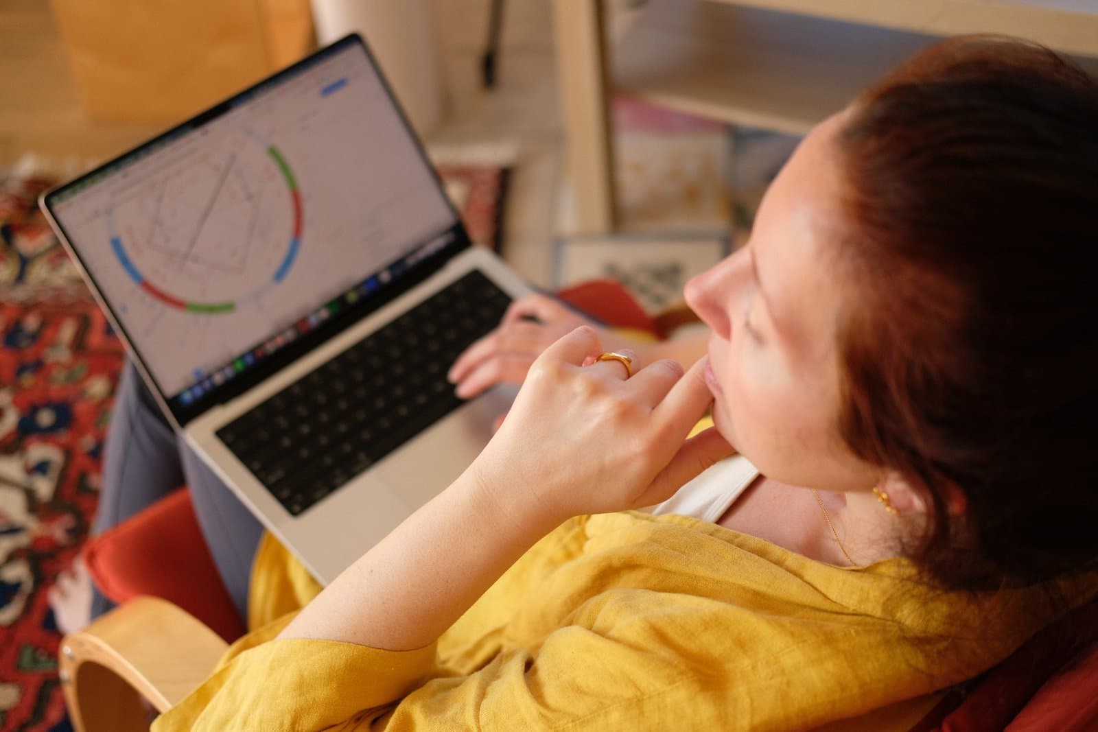 Julia working on a natal chart